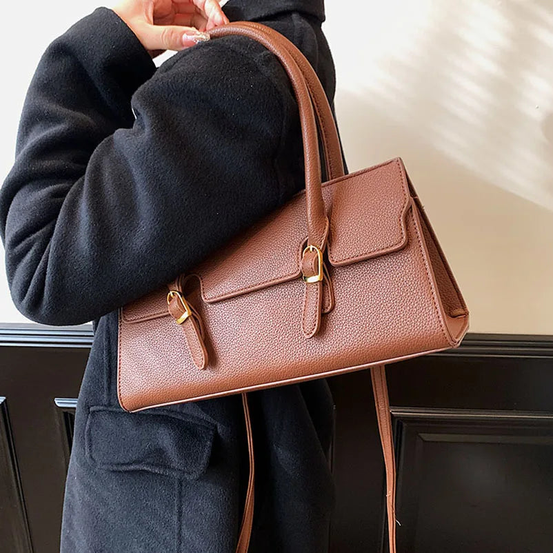 PU Leather Shoulder Bags Western Style Handbags For Women