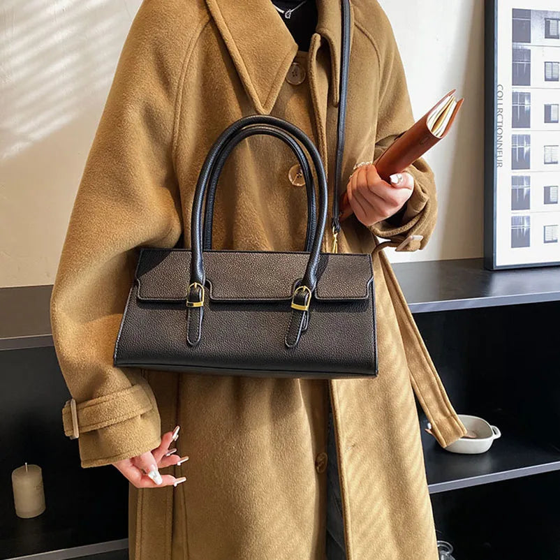PU Leather Shoulder Bags Western Style Handbags For Women