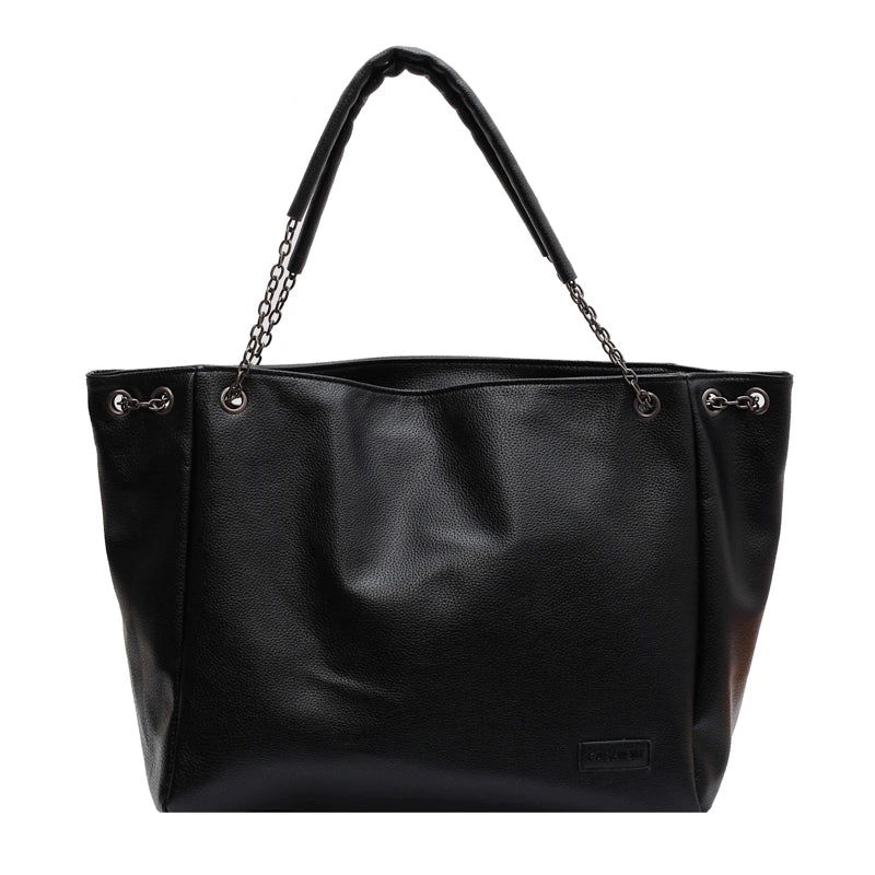 Large Women's Shoulder Bag Casual Tote Bag Pu Leather Crossbody