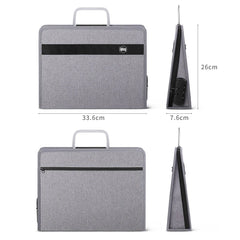 Large Briefcase Document Storage Bag File Folder Passport Seal Organizer