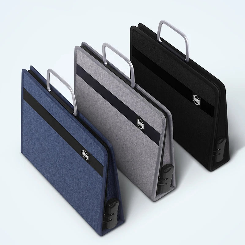 Large Briefcase Document Storage Bag File Folder Passport Seal Organizer