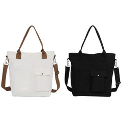Canvas Handbag Vintage Large Capacity Multi-Pocket Cross