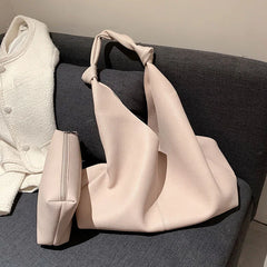 Large Capacity Shoulder Bag for Women Pu Leather Handbag