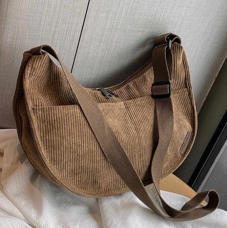 Large Capacity Women's Shoulder Bag for College Students