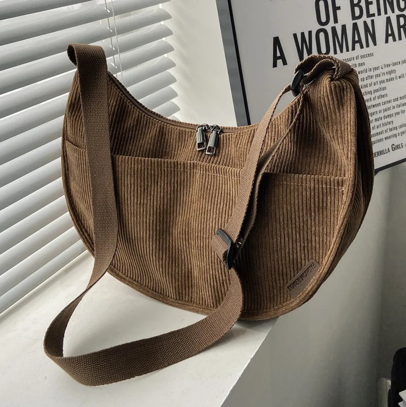 Large Capacity Women's Shoulder Bag for College Students