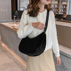 Large Capacity Women's Shoulder Bag for College Students