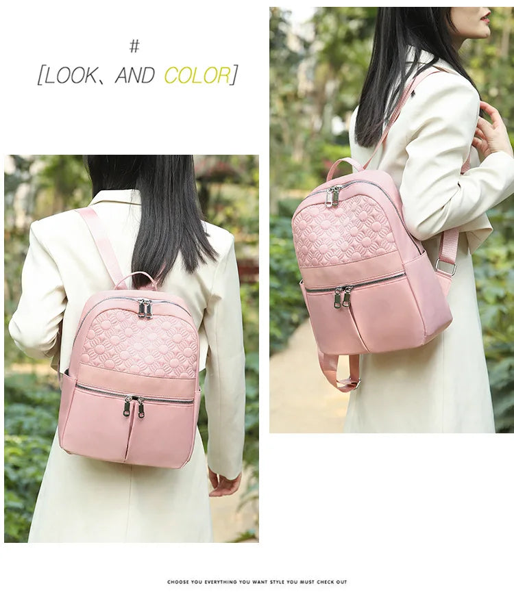 Large Capacity Oxford Backpacks for Women Work Street Bookbags