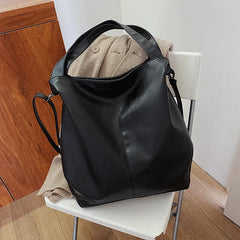 Soft Leather Messenger Bag Big Capacity Shoulder Bag Women Crossbody Bag