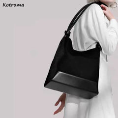 Large Capacity Shoulder Bags Retro Corduroy Totes Daily Shopping Handbags