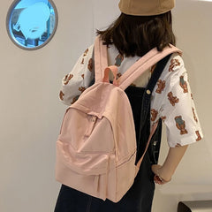 Large Capacity Nylon Backpack Travel Rucksack School Bag for Women