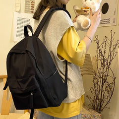 Large Capacity Nylon Backpack Travel Rucksack School Bag for Women
