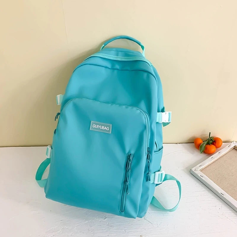 Large Capacity Nylon Backpack for Student Teenagers