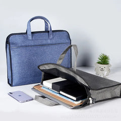 Large Capacity Briefcase A4 File Folder Business Paper Bag