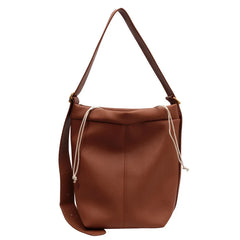 Large Capacity Bucket Bag With Wide Shoulder Strap Women's Bag