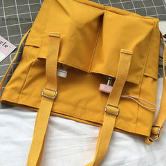 Large Capacity Canvas Bag Waterproof Bag Female Messenger Student Harajuku Japan
