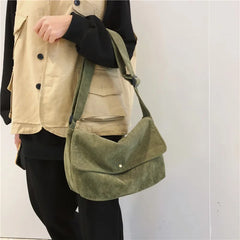 Large Denim Shoulder Bag for Women