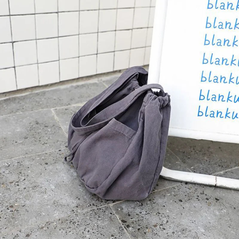 Large Canvas Shoulder Bags Women Retro Couple Handbags