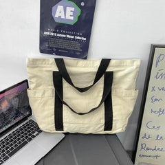 Canvas Shoulder Bags for Women Soft Totes