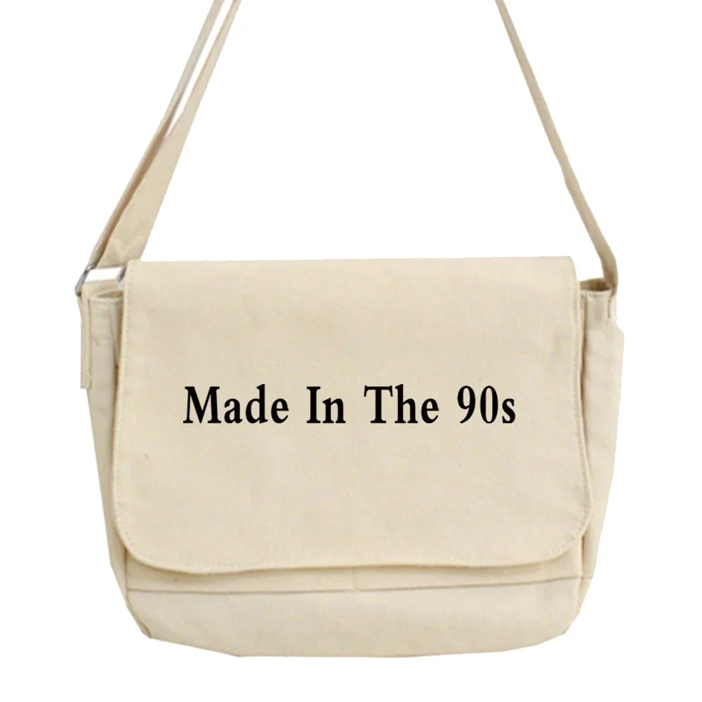 Canvas Shoulder Bag for Women Japanese Harajuku Diagonal Bag