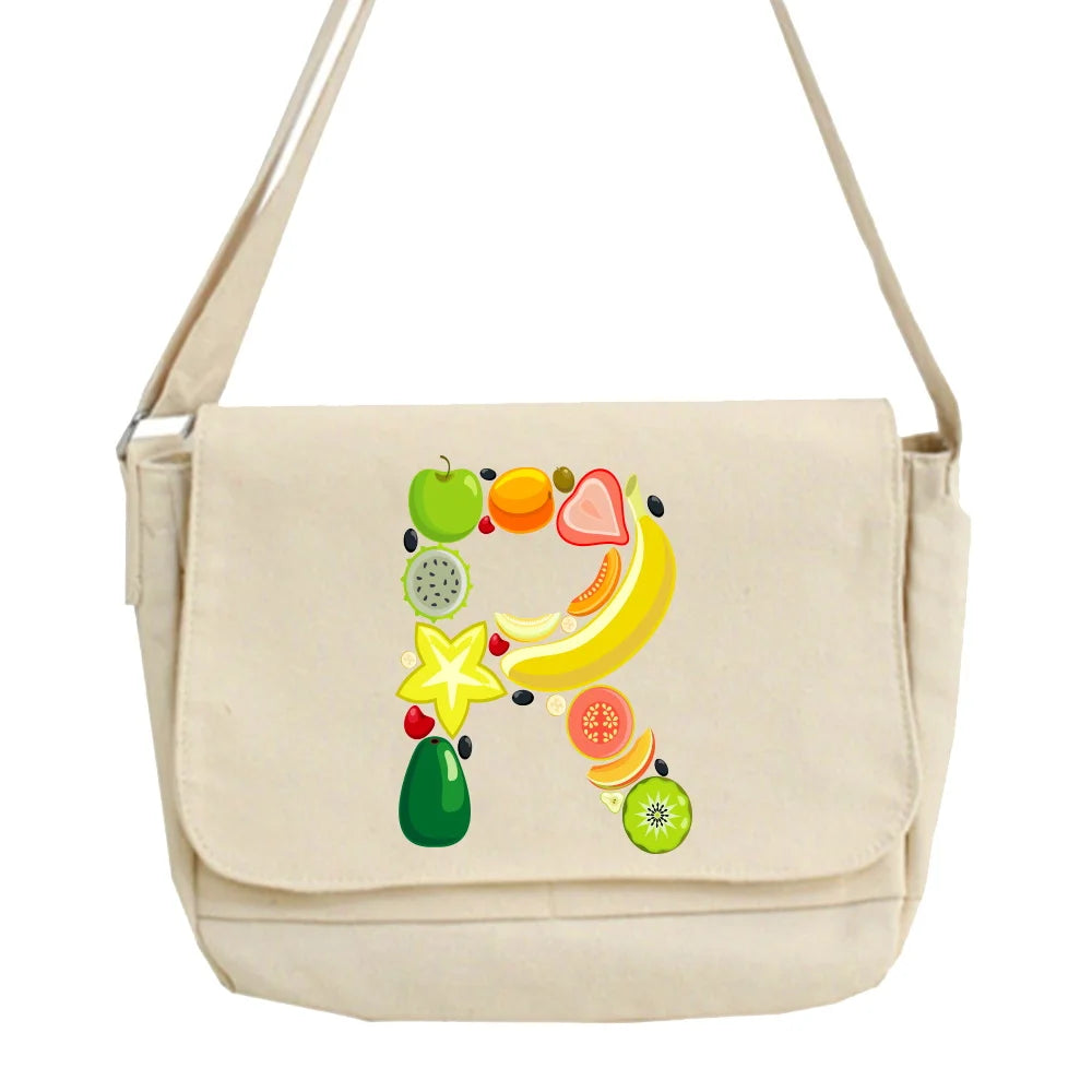 Large Capacity Canvas Shoulder Bag Japanese Harajuku Diagonal Student Crossbody