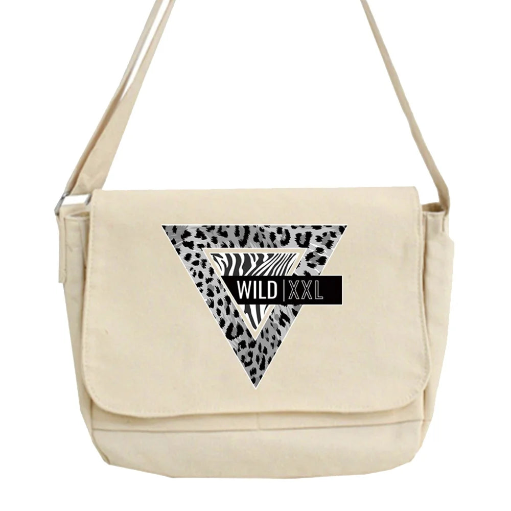 Canvas Shoulder Bags Japanese Harajuku Student Crossbody Bag