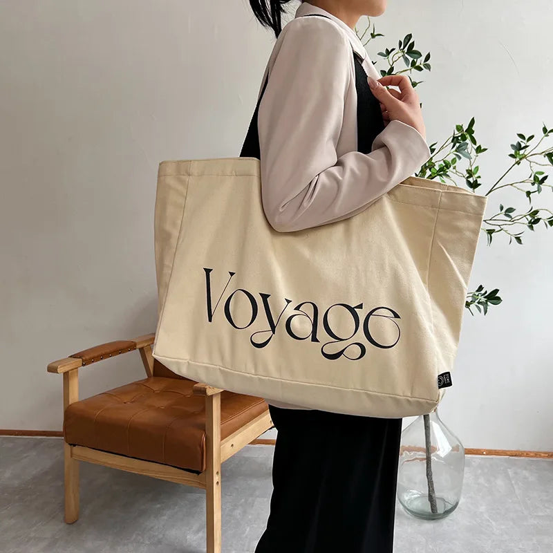 Canvas Student All Season Handbag Tote Portable