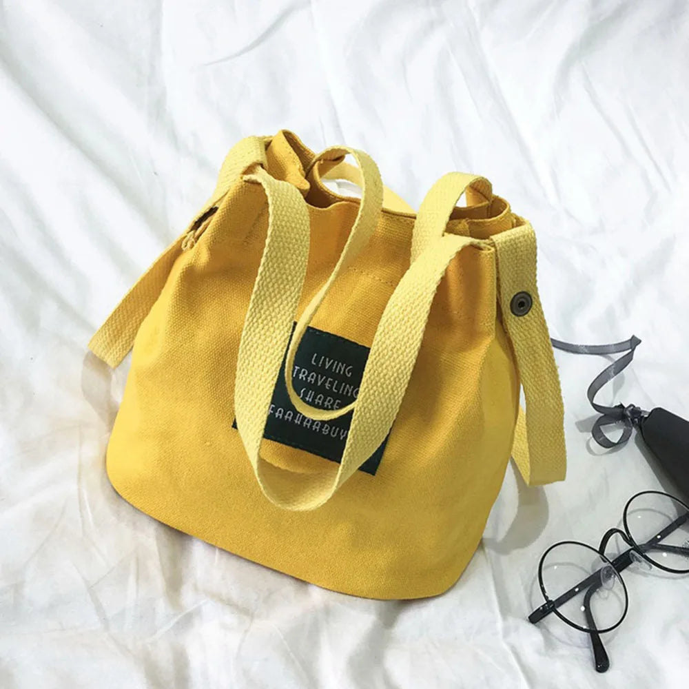 Large Capacity Canvas Women Shoulder Bag Crossbody Handbag