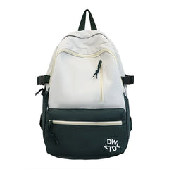 Large Capacity Canvas Backpack Student School Bag
