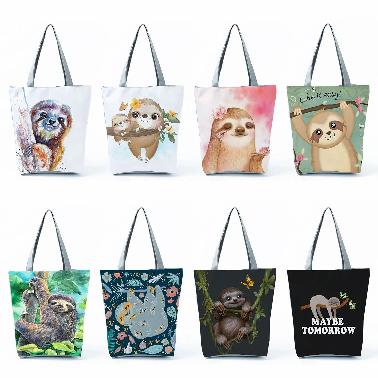 Cute Sloth Print School Teacher Handbag