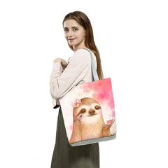Cute Sloth Print School Teacher Handbag