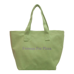 Letter Messenger Canvas Tote Bag Soft Girl Book Shopper Bags