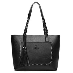 Women's Fall Leather Fringe Shoulder Bag
