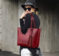 Women's Fall Leather Fringe Shoulder Bag