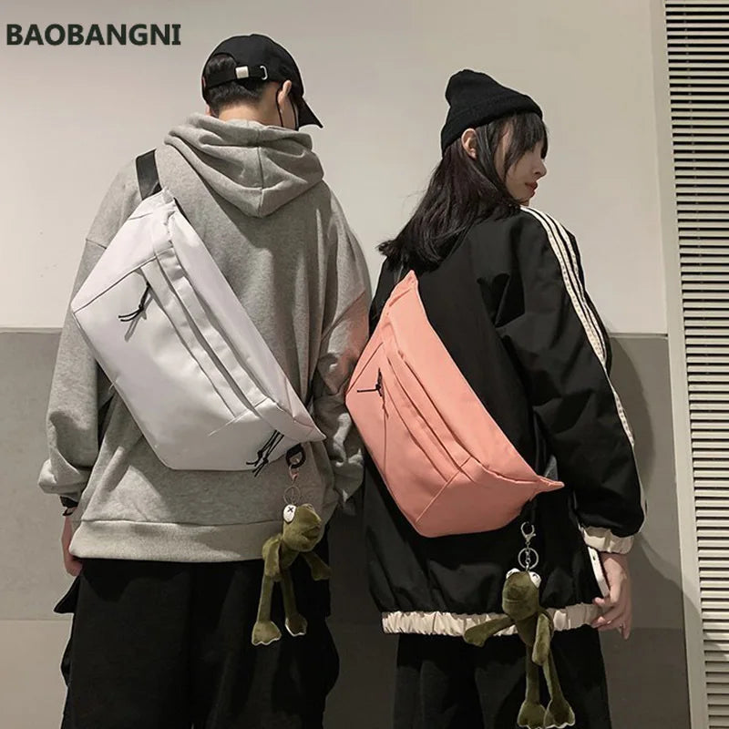 Large Capacity Chest Bag Unisex Fanny Pack Streetwear Chest Bag Hip Hop Bags