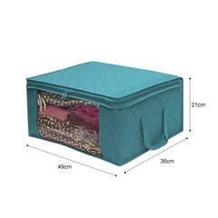 Large Capacity Clothes Storage Box Non Woven Fabric Quilts Clothes Organ