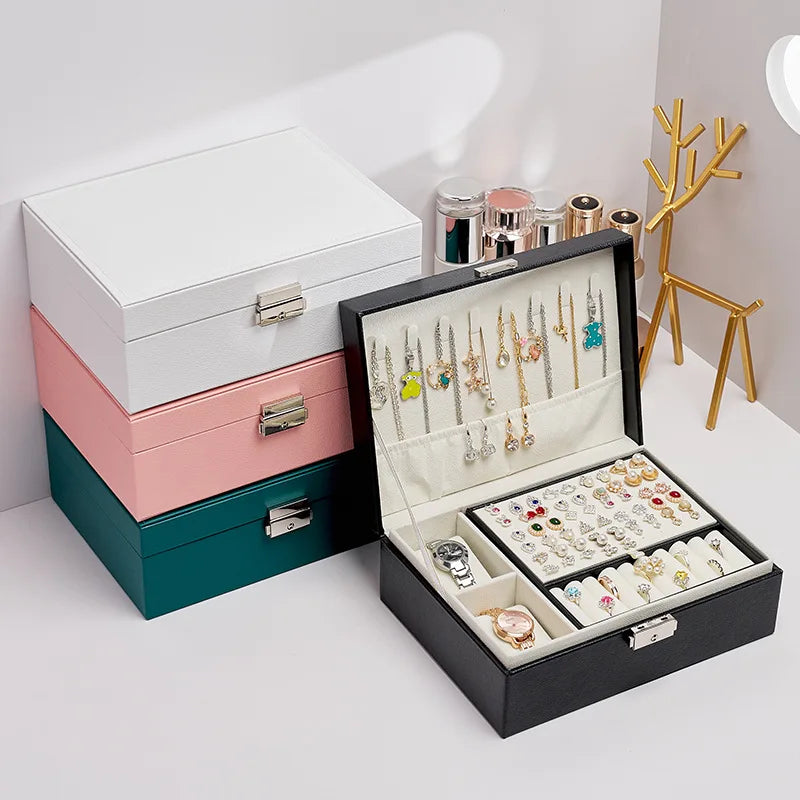 Large Capacity Cosmetic Bag Multi-layer Jewelry Storage Box