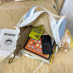 Large Capacity Cat Pattern Crossbody Shoulder Bag for Women