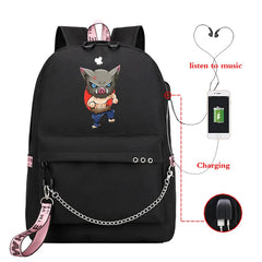 Large Capacity Demon Slayer Anime Men's Fishing Backpack