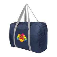 Feather Printed Duffle Bag Unisex Storage Bags Foldable Clothes Organizers
