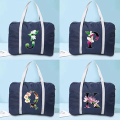 Large Capacity Duffle Bag Foldable Storage Flower Print