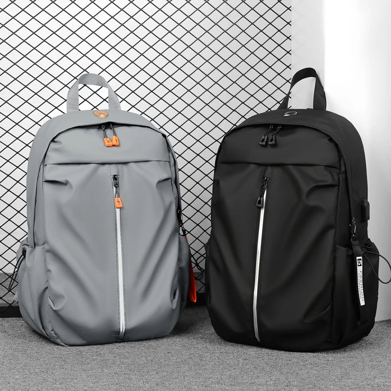 Large Capacity Durable Laptop Backpack with USB Charging Port and Earbuds Port
