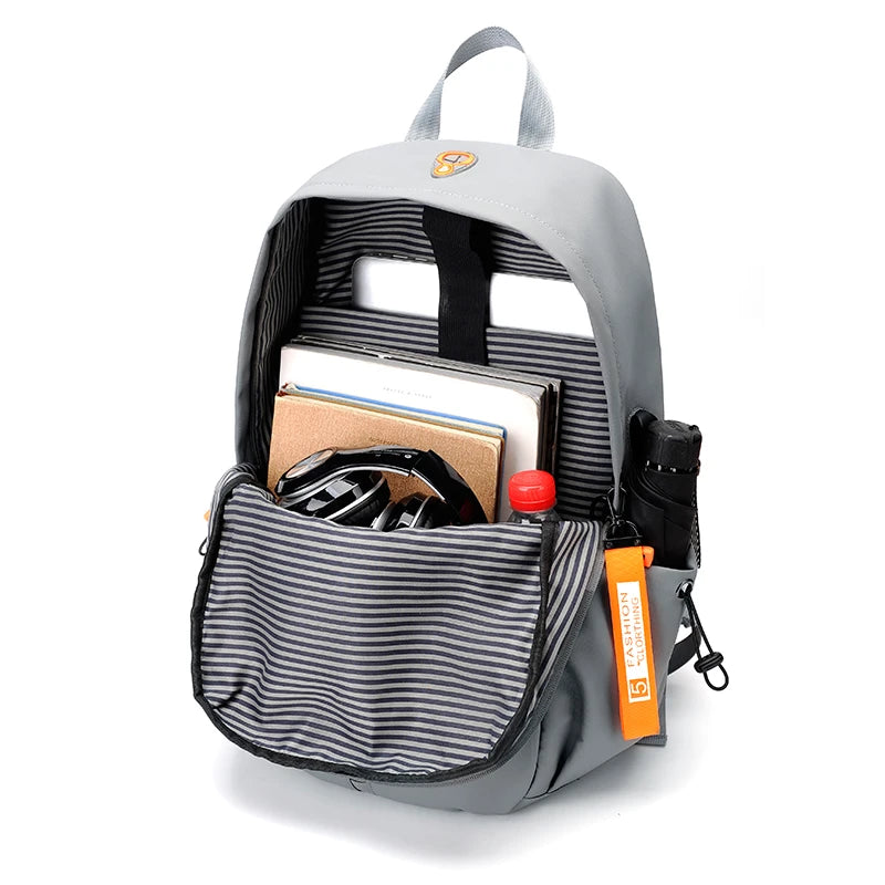 Large Capacity Durable Laptop Backpack with USB Charging Port and Earbuds Port