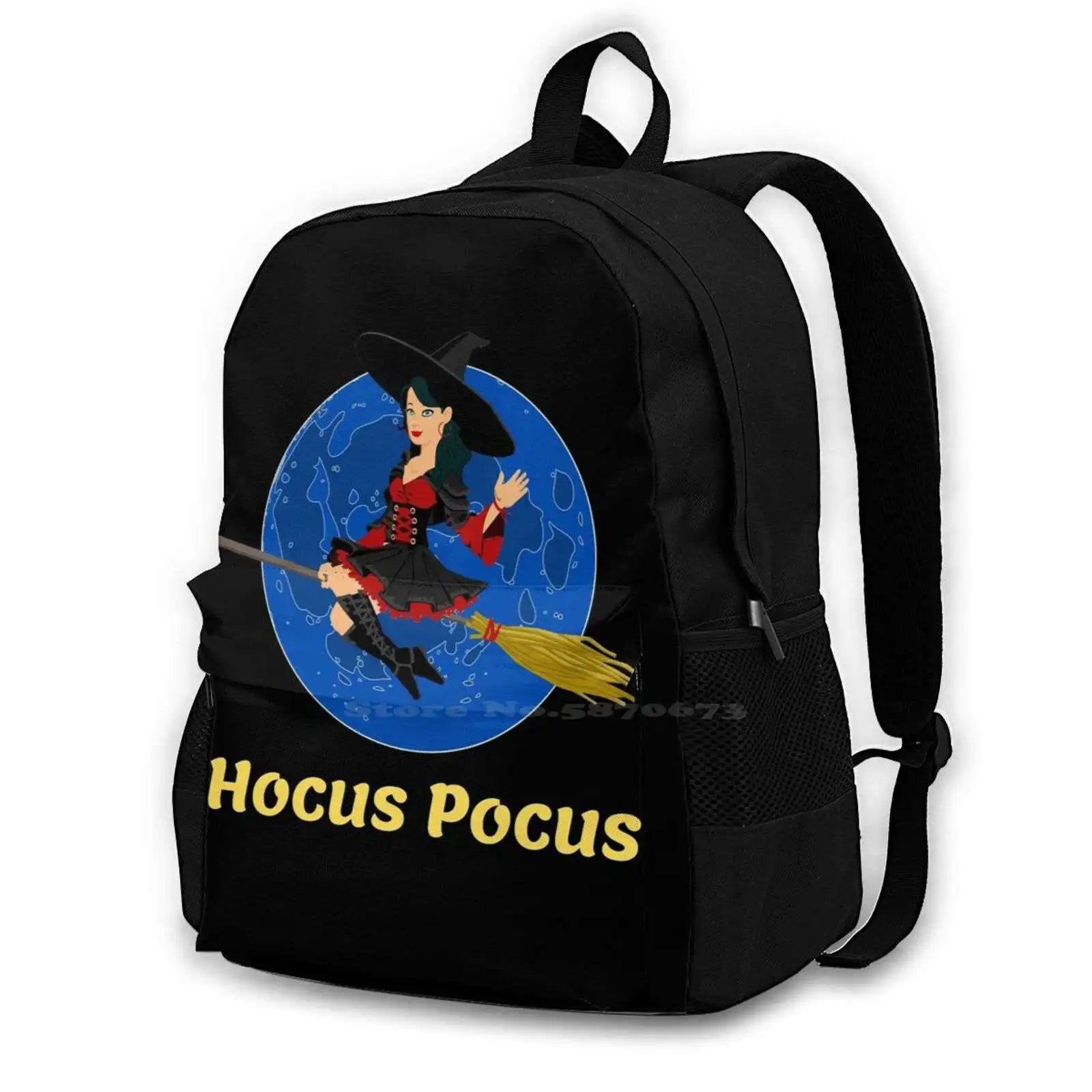 Large Capacity Backpack Laptop Travel Bags Film Film Halloween Funny Cartoon