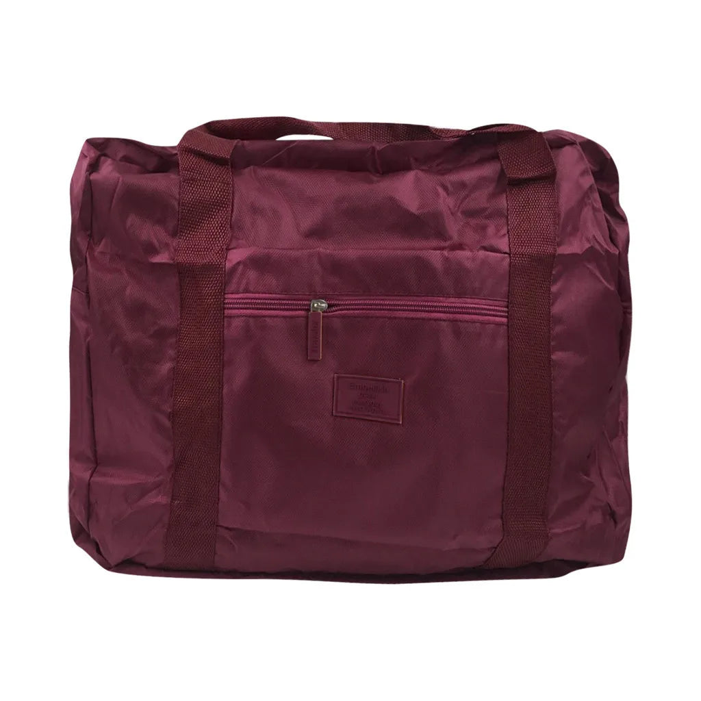 Large Capacity Travel Duffle Bag Polyester Solid Carry On Luggage Overnight HOT