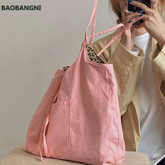 Large Capacity Leopard Pattern Canvas Handbag for Women