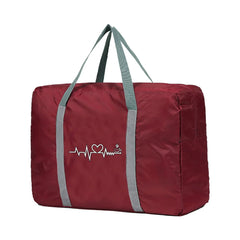 Food Pattern Duffle Bag Large Capacity Foldable Travel Clothes Organizers
