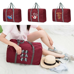 Large Capacity Foldable Travel Bag Handbags Unisex Portable Clothes Organizers P