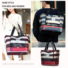 Large Capacity Foldable Travel Bag Dry Wet Separated Bag Lightweight