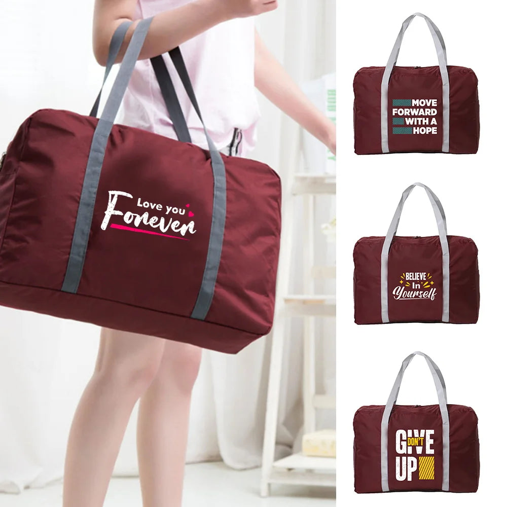 Foldable Travel Bag Unisex Luggage Handbag Clothes Storage Duffle Carry on Bags