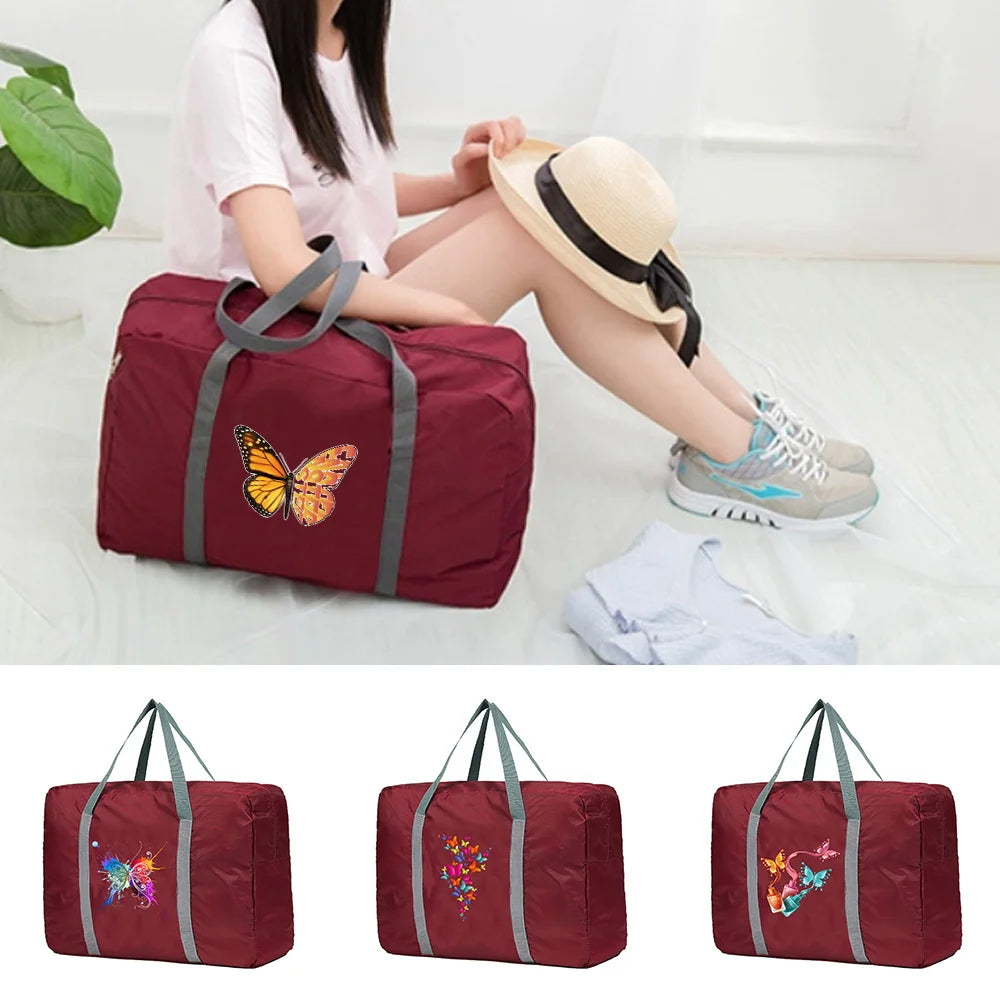 Large Capacity Folding Bag Travel Bags Tote Carry On Luggage Storage